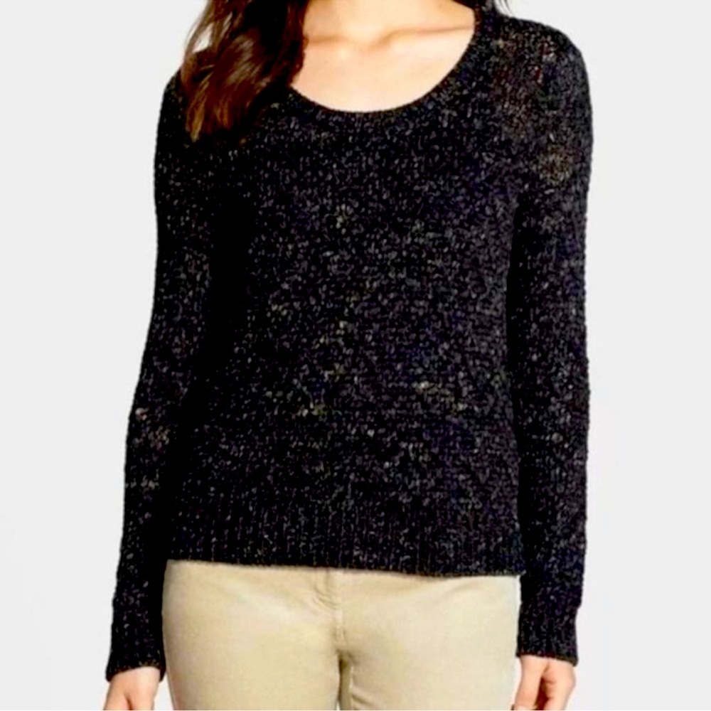 Eileen Fisher Speckle Linen Cotton Blend
Crewneck Sweater Medium